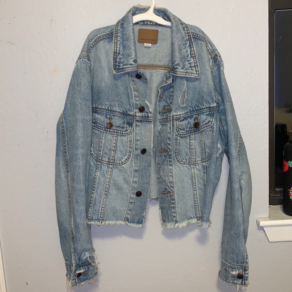 American eagle crop Jean jacket